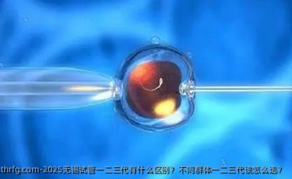 2025无锡试管一二三代有什么区别？不同群体一二三代该怎么选？