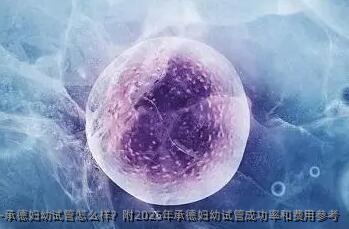 承德妇幼试管怎么样？附2025年承德妇幼试管成功率和费用参考